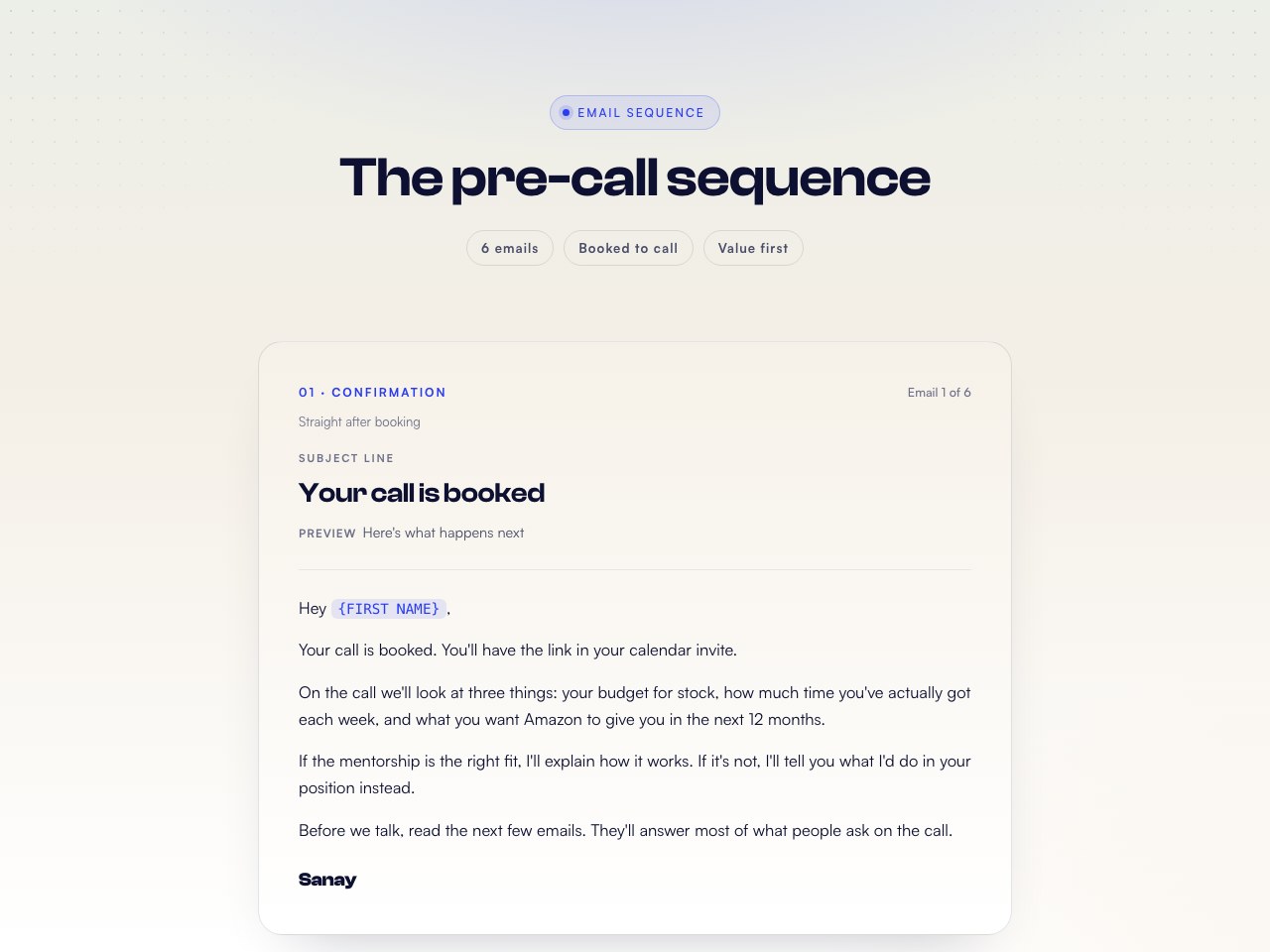 Pre-call preview