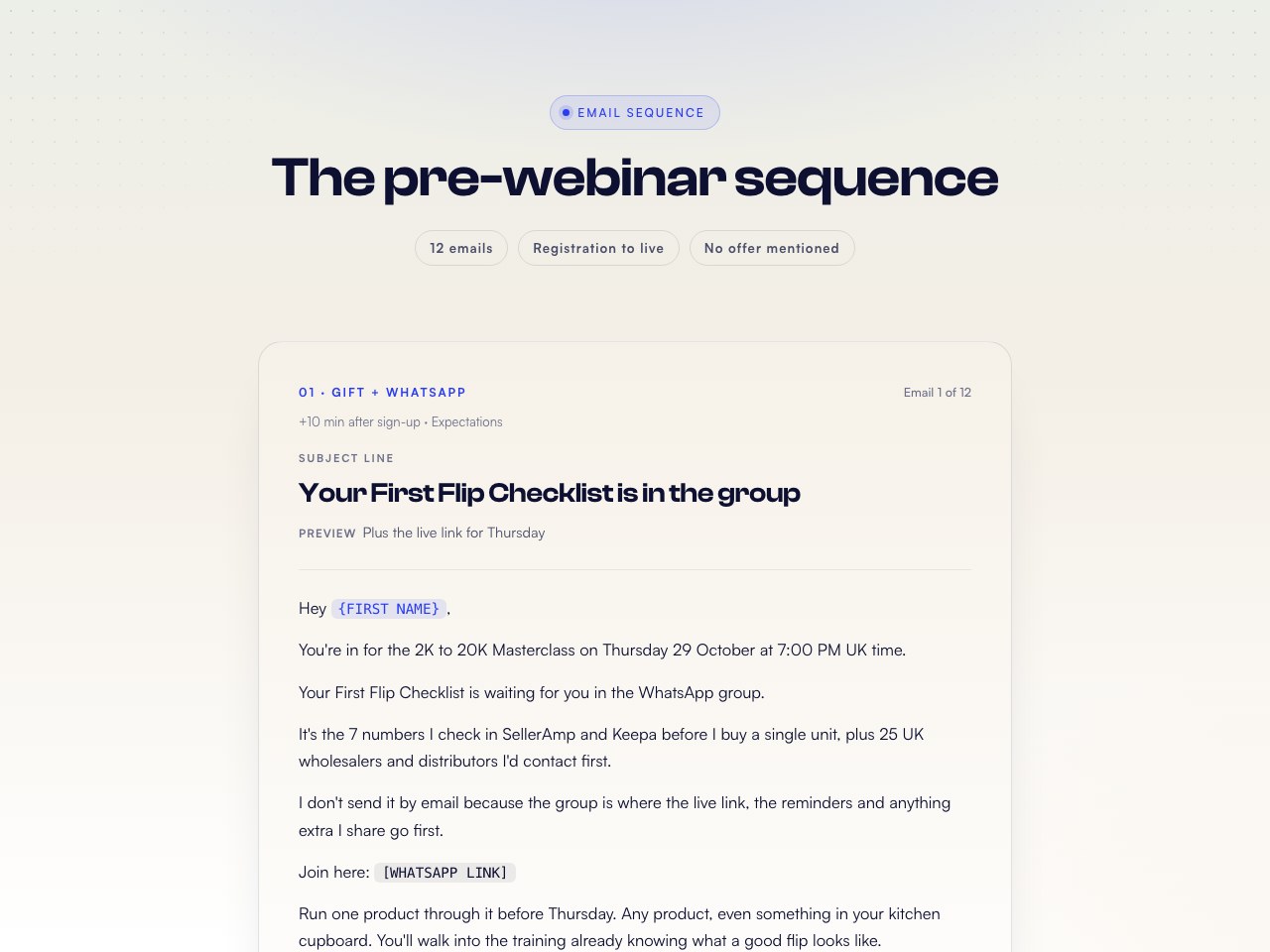 Pre-webinar preview