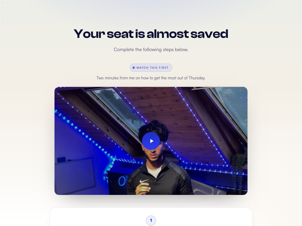 Thank-you page preview